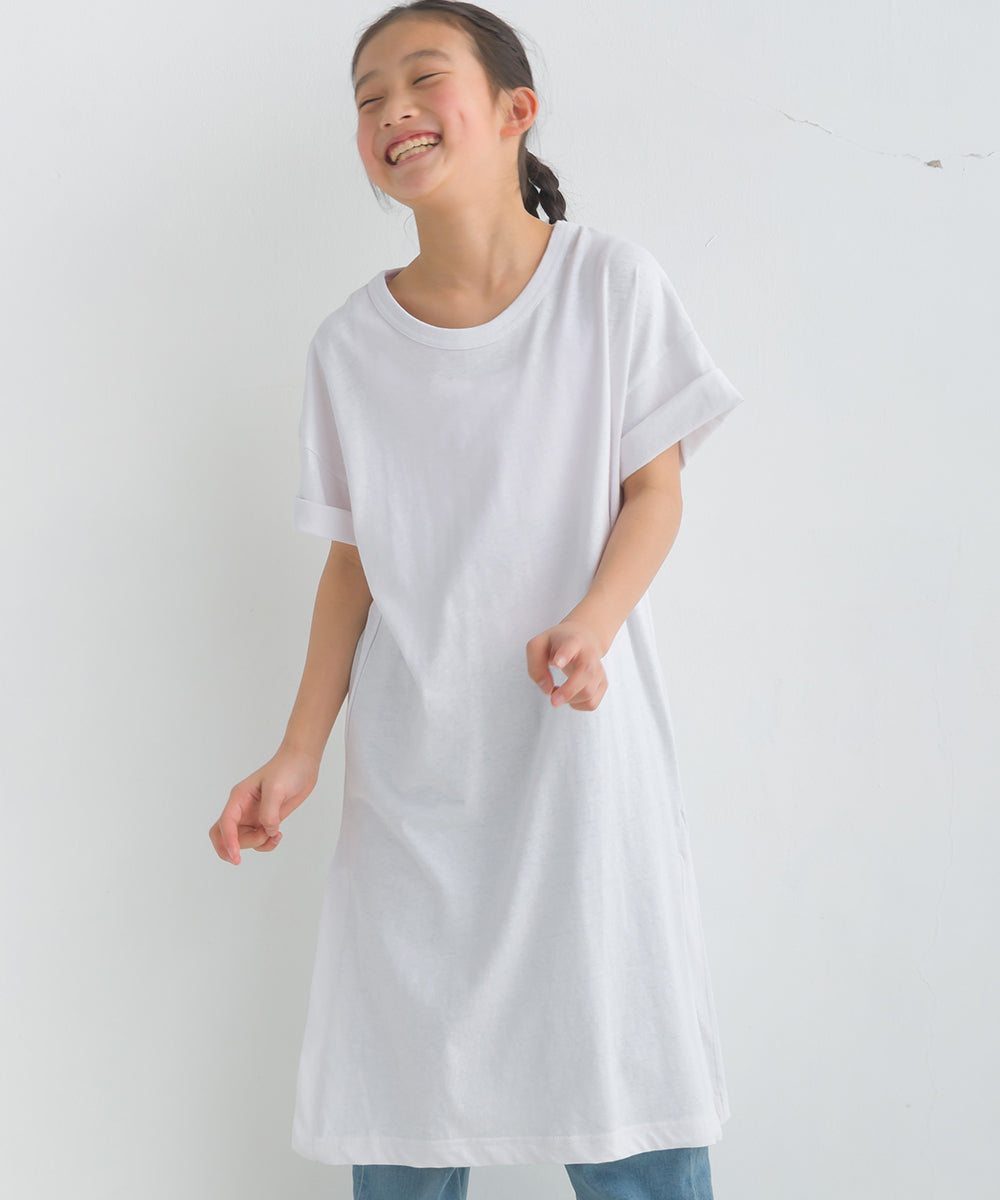 【OMNES】キッズ 綿麻カット ワンピース【1521-9034】