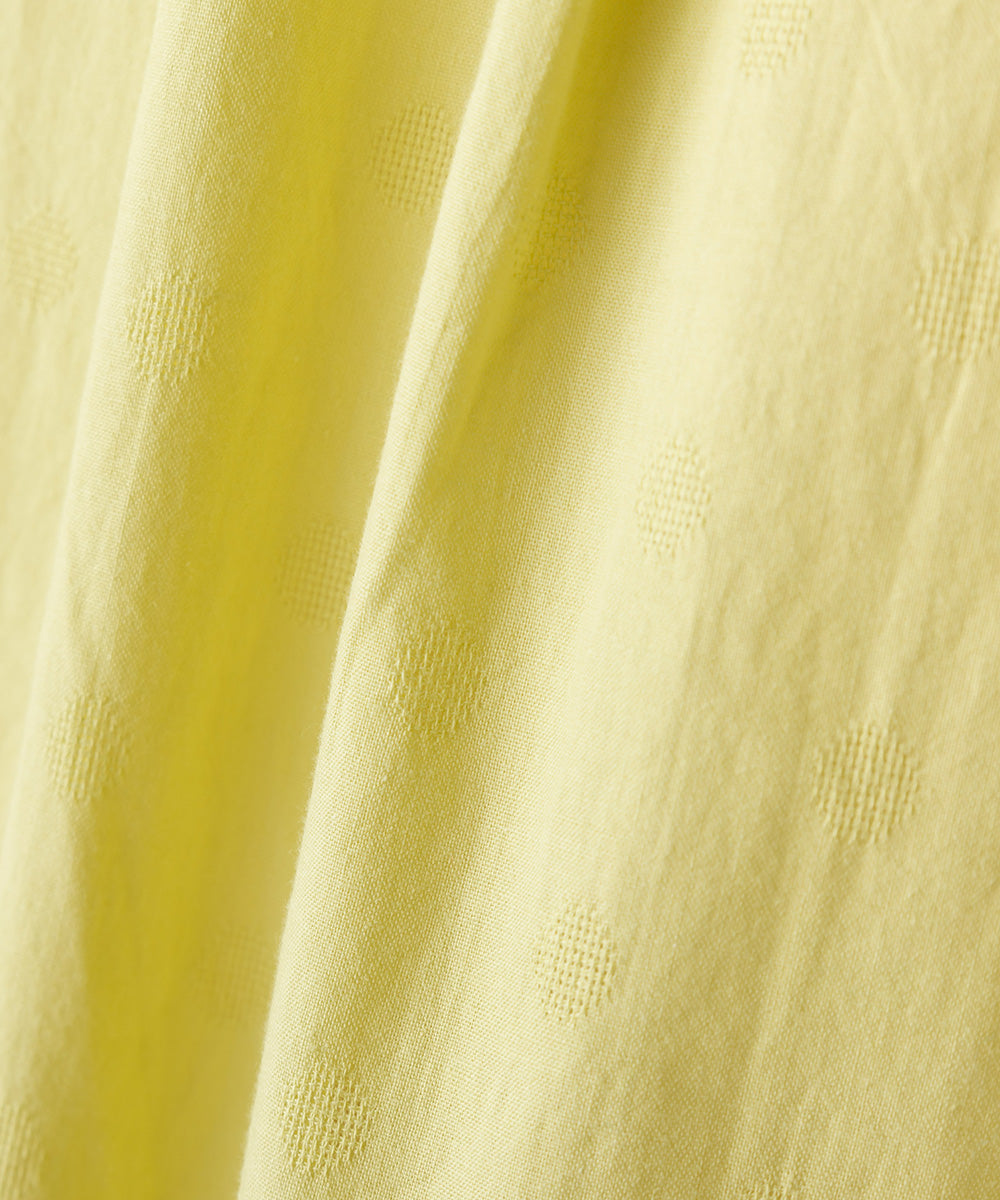 【OMNES】ドットジャガード Aラインスキッパーワンピース【1521-9041】