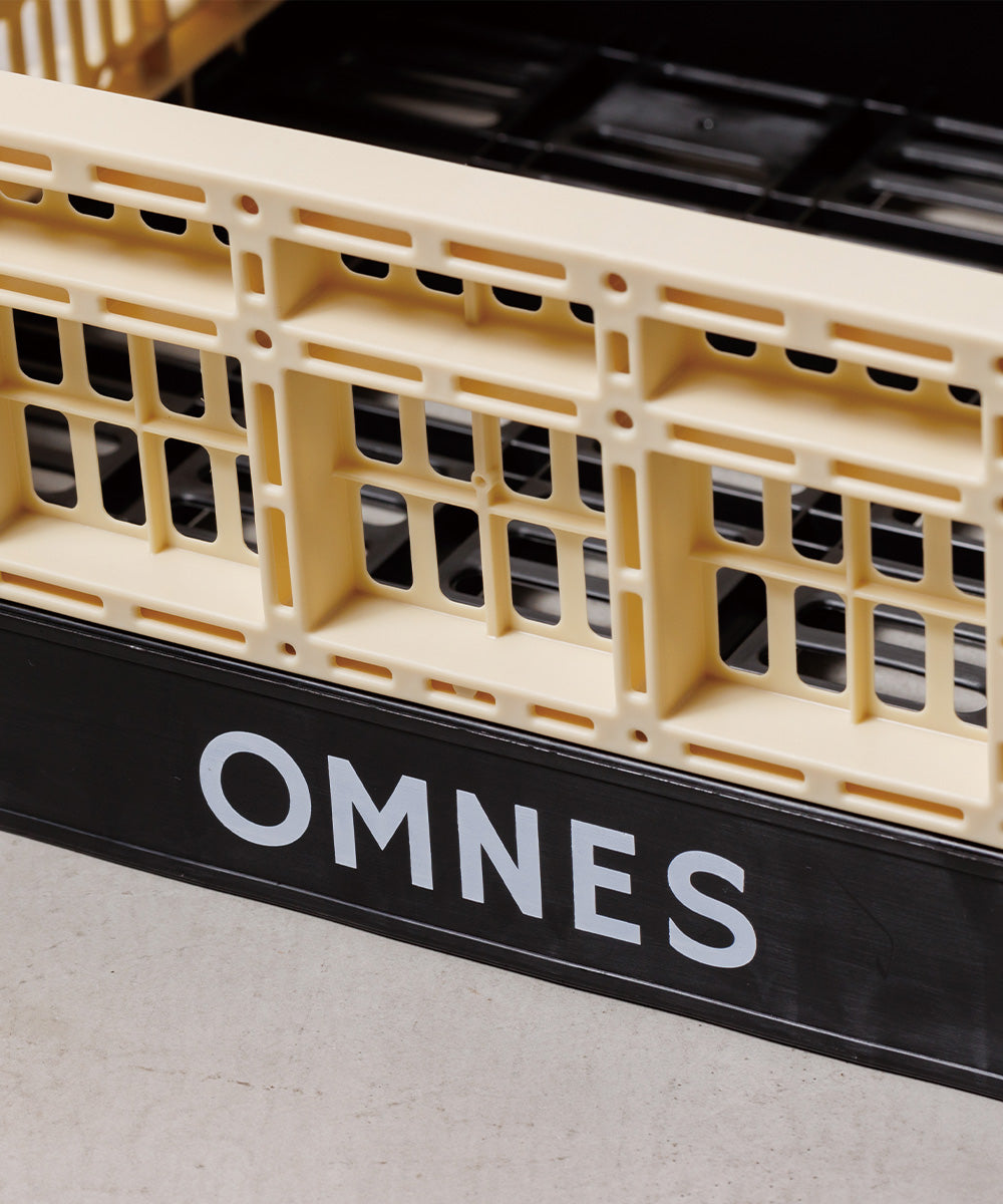 【OMNES】折り畳み式 メッシュスタッキングコンテナ 11L【1522-0083】