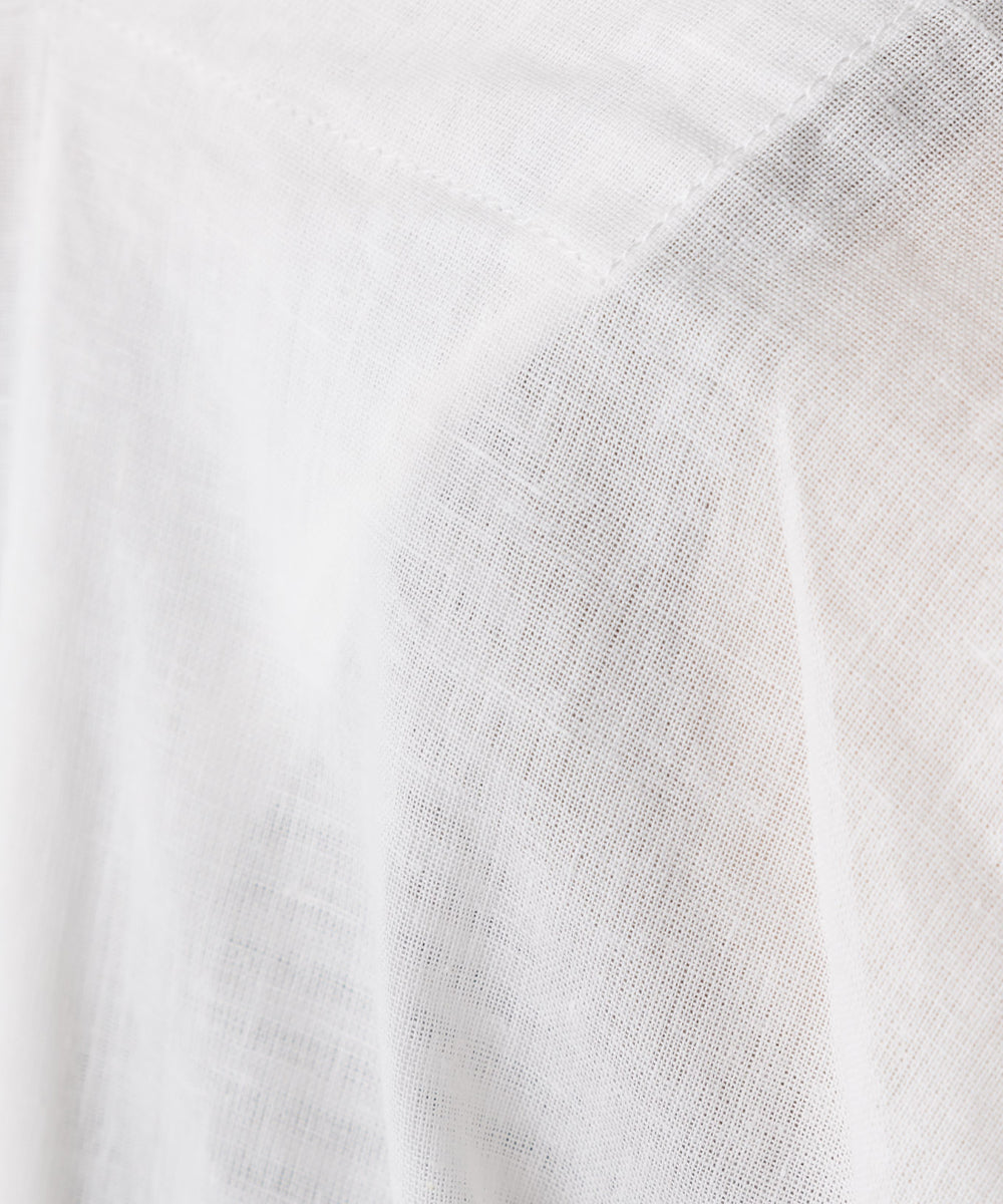 【OMNES】リネンコットンボイルミドルジレカーディガン【1522-4101】