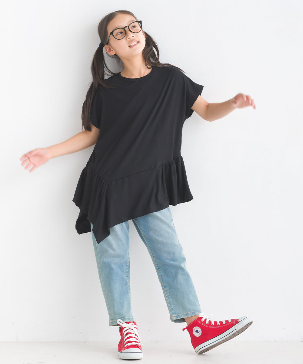 【OMNES】キッズ 2デザインプルオーバー半袖Tシャツ【1522-5243】