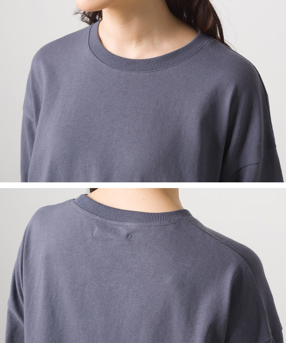 【OMNES】10番単裾ナイロン切り替え ロングスリーブTシャツ【1522-5255】