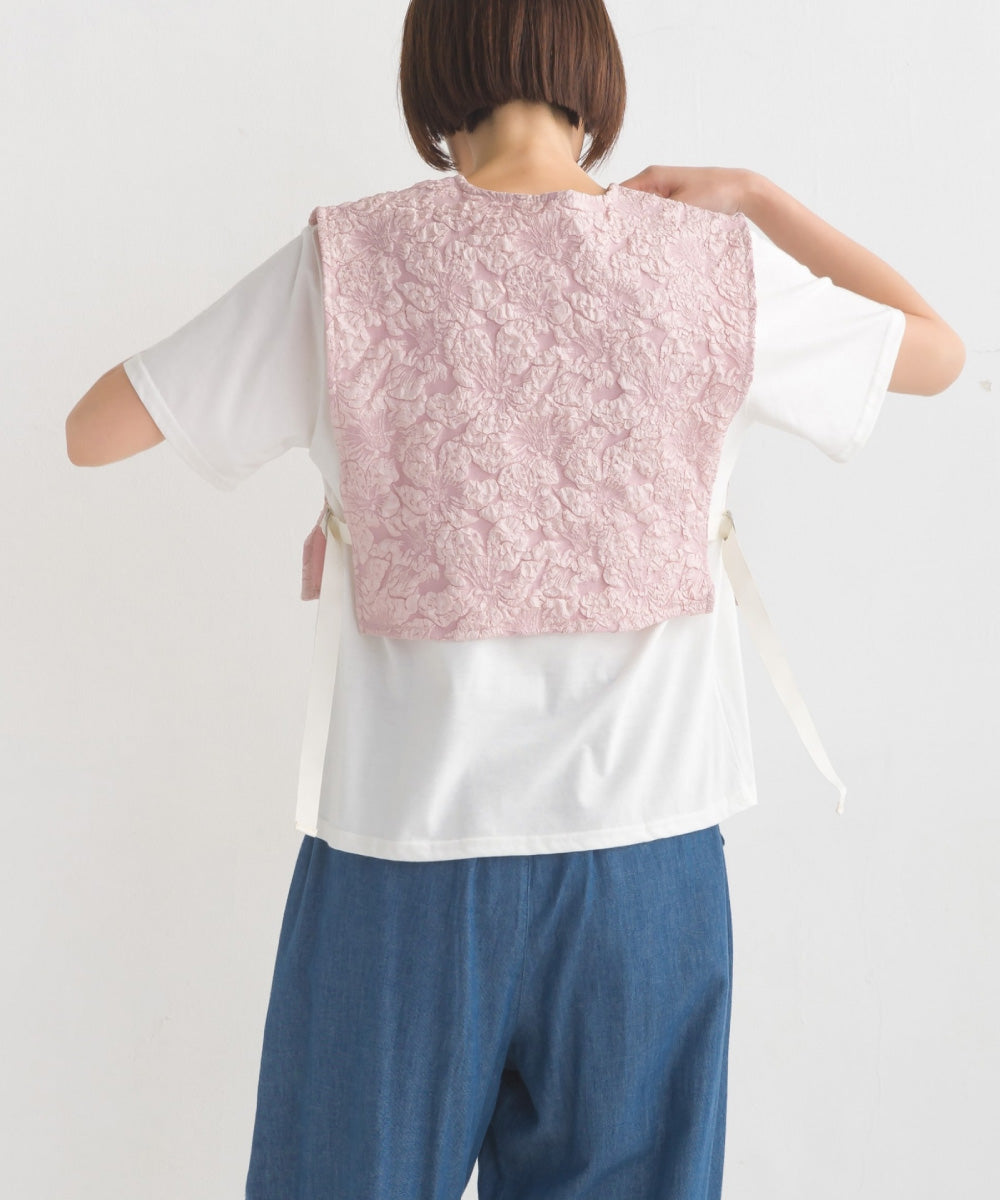 【OMNES】ふくれジャガードベスト Tシャツセット【1522-5266】