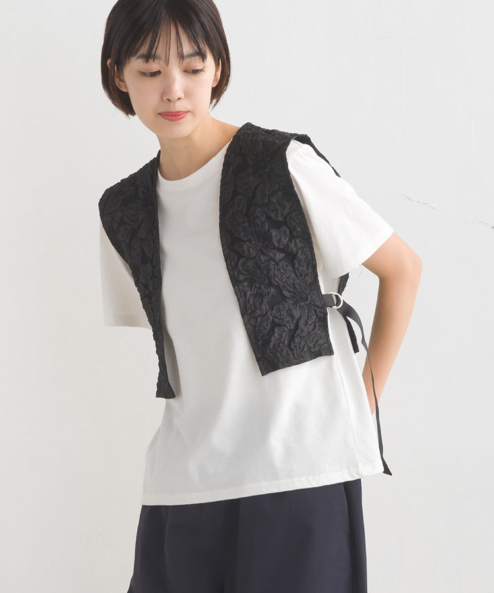 【OMNES】ふくれジャガードベスト Tシャツセット【1522-5266】