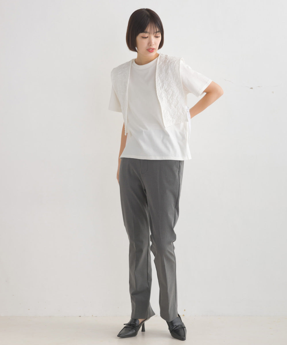 【OMNES】ふくれジャガードベスト Tシャツセット【1522-5266】