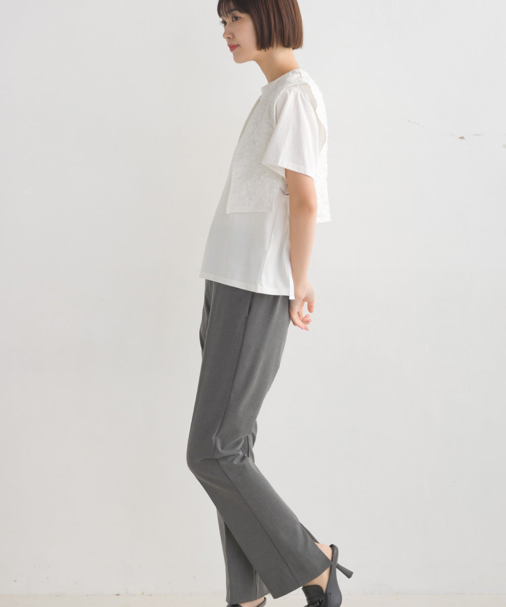 【OMNES】ふくれジャガードベスト Tシャツセット【1522-5266】