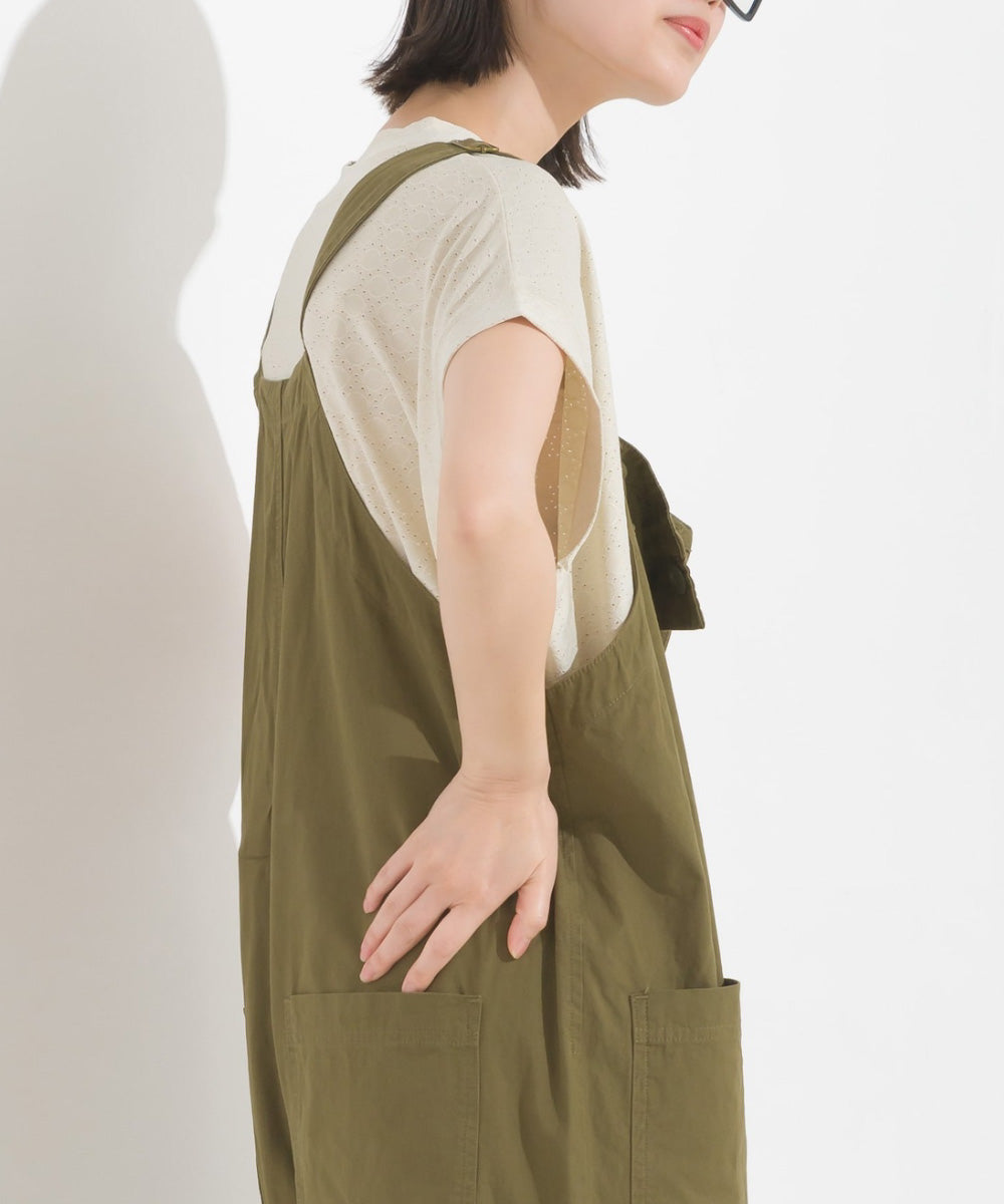 【OMNES】レースカットソー オーバービッグTシャツ 半袖【1522-5267】
