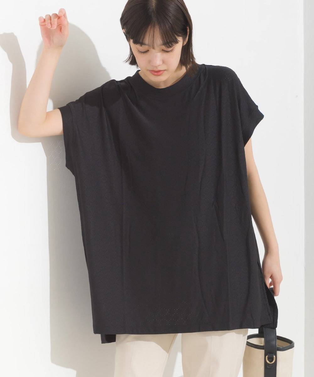 【OMNES】レースカットソー オーバービッグTシャツ 半袖【1522-5267】