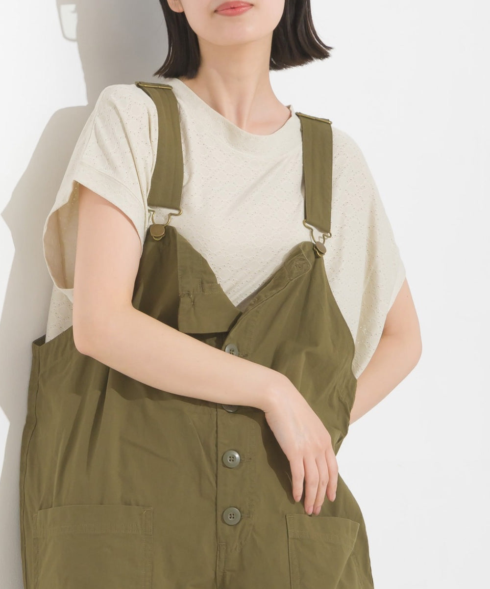 【OMNES】レースカットソー オーバービッグTシャツ 半袖【1522-5267】