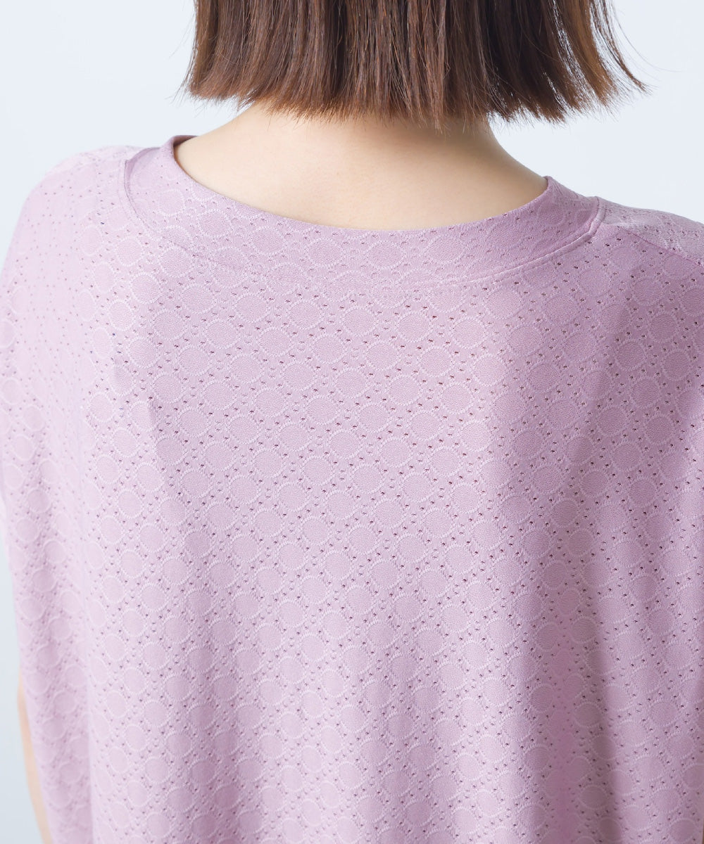 【OMNES】レースカットソー オーバービッグTシャツ 半袖【1522-5267】