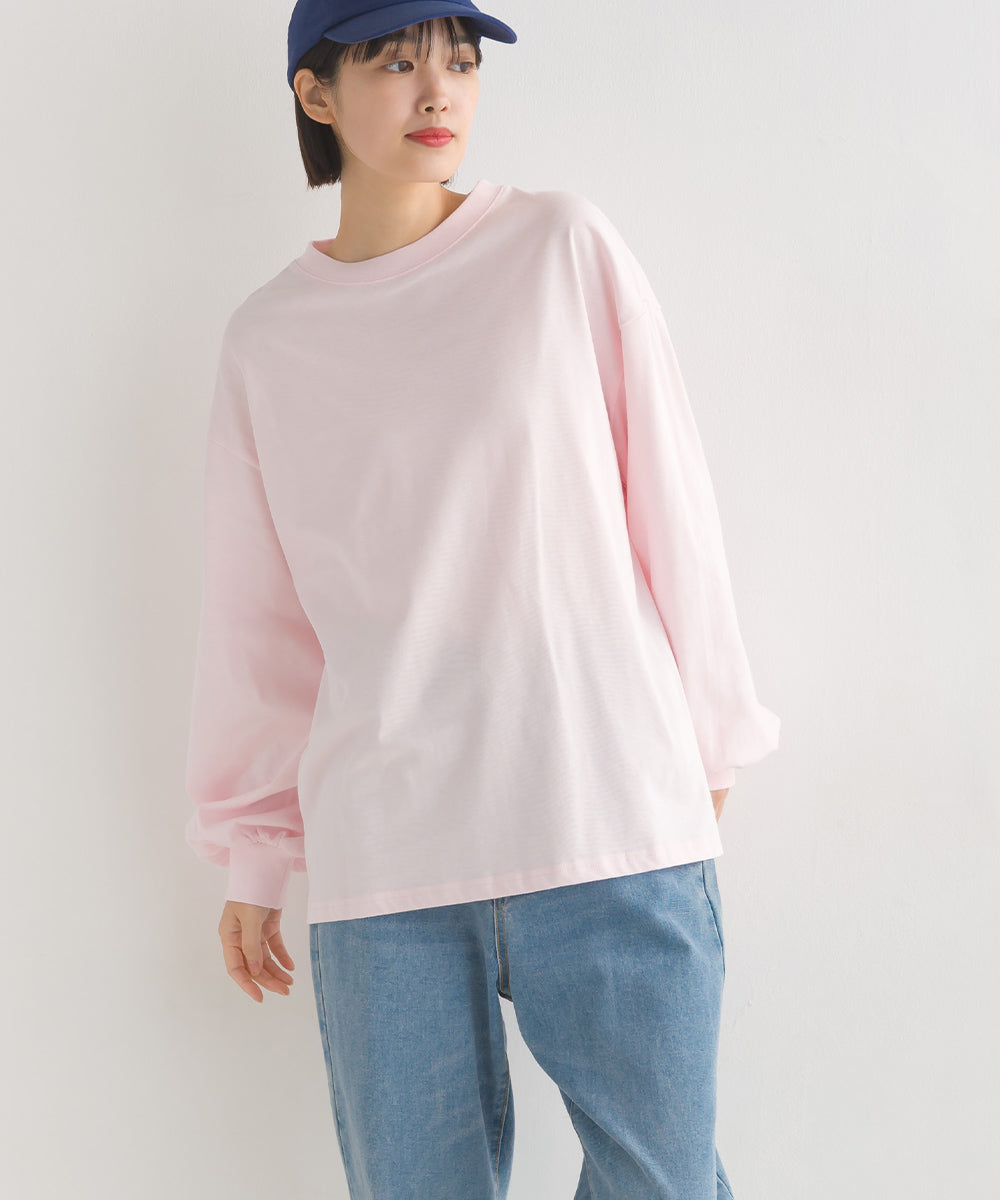 【OMNES】袖ボリューム長袖Tシャツ【1522-5270】