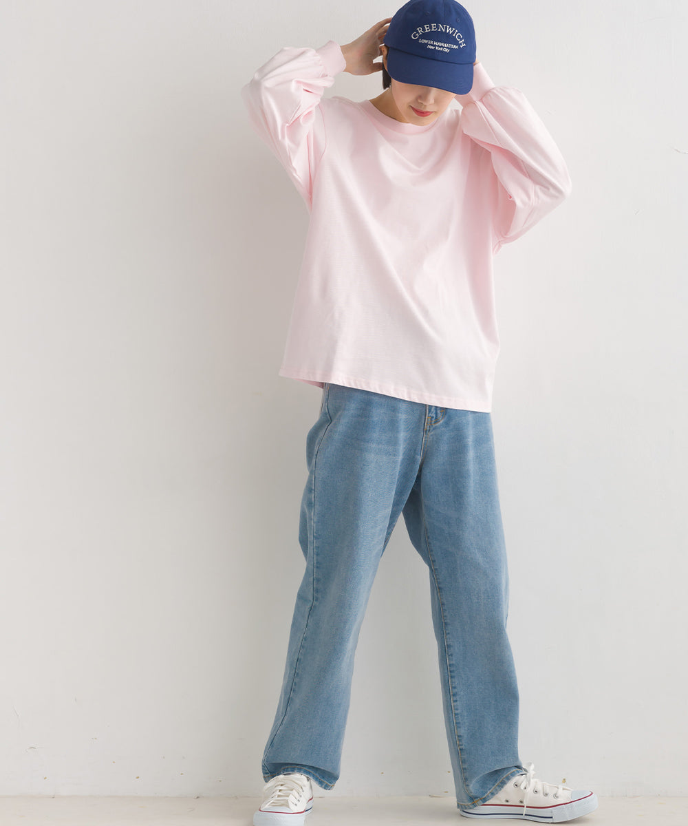 【OMNES】袖ボリューム長袖Tシャツ【1522-5270】