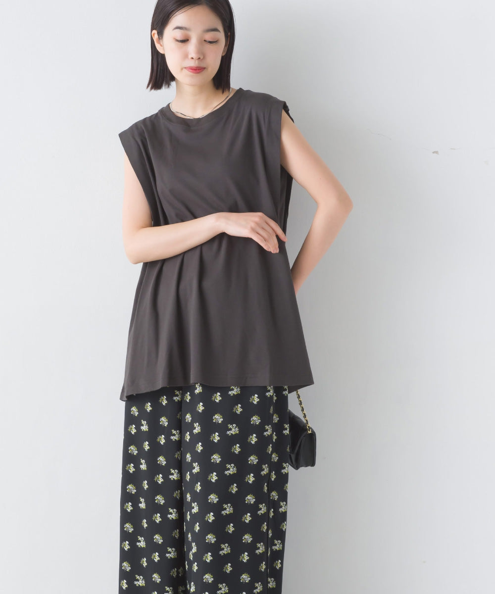 【OMNES】汗じみ防止UV タックノースリーブTシャツ【1522-5287】