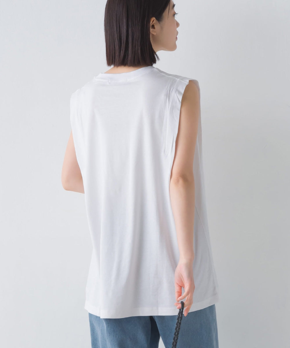 【OMNES】汗じみ防止UV タックノースリーブTシャツ【1522-5287】