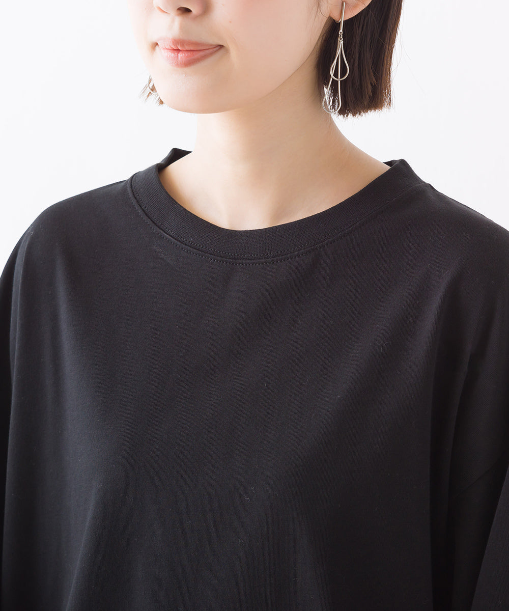 【OMNES】袖ボリューム5分袖Tシャツ【1522-5304】