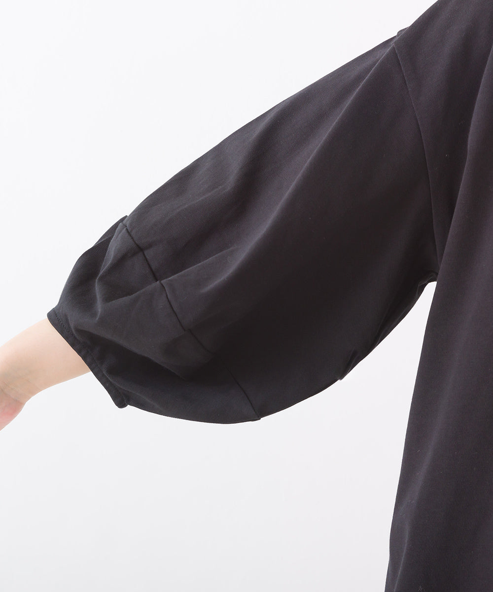 【OMNES】袖ボリューム5分袖Tシャツ【1522-5304】