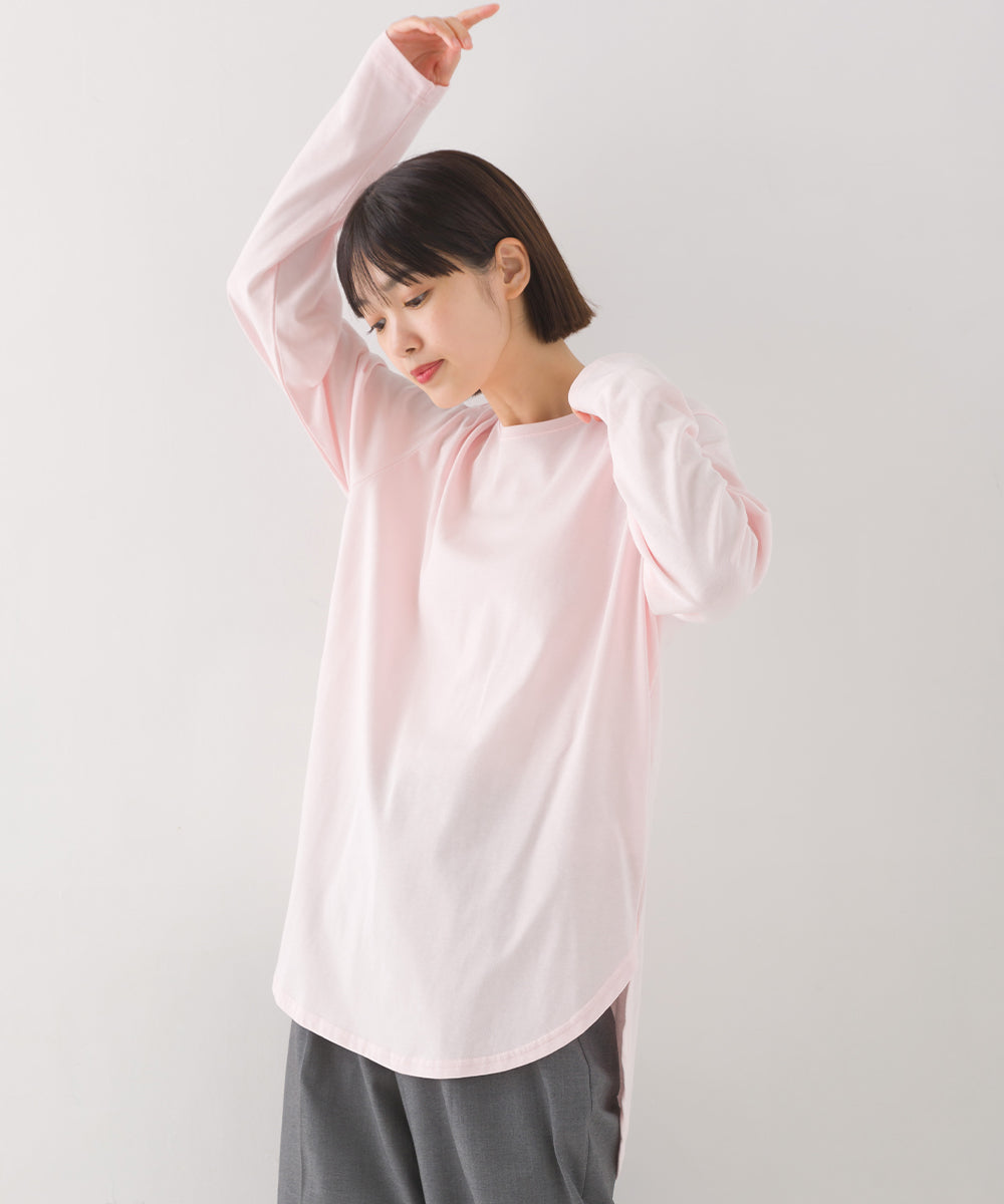【OMNES】ラウンドヘムロングスリーブTシャツ【1522-5305】