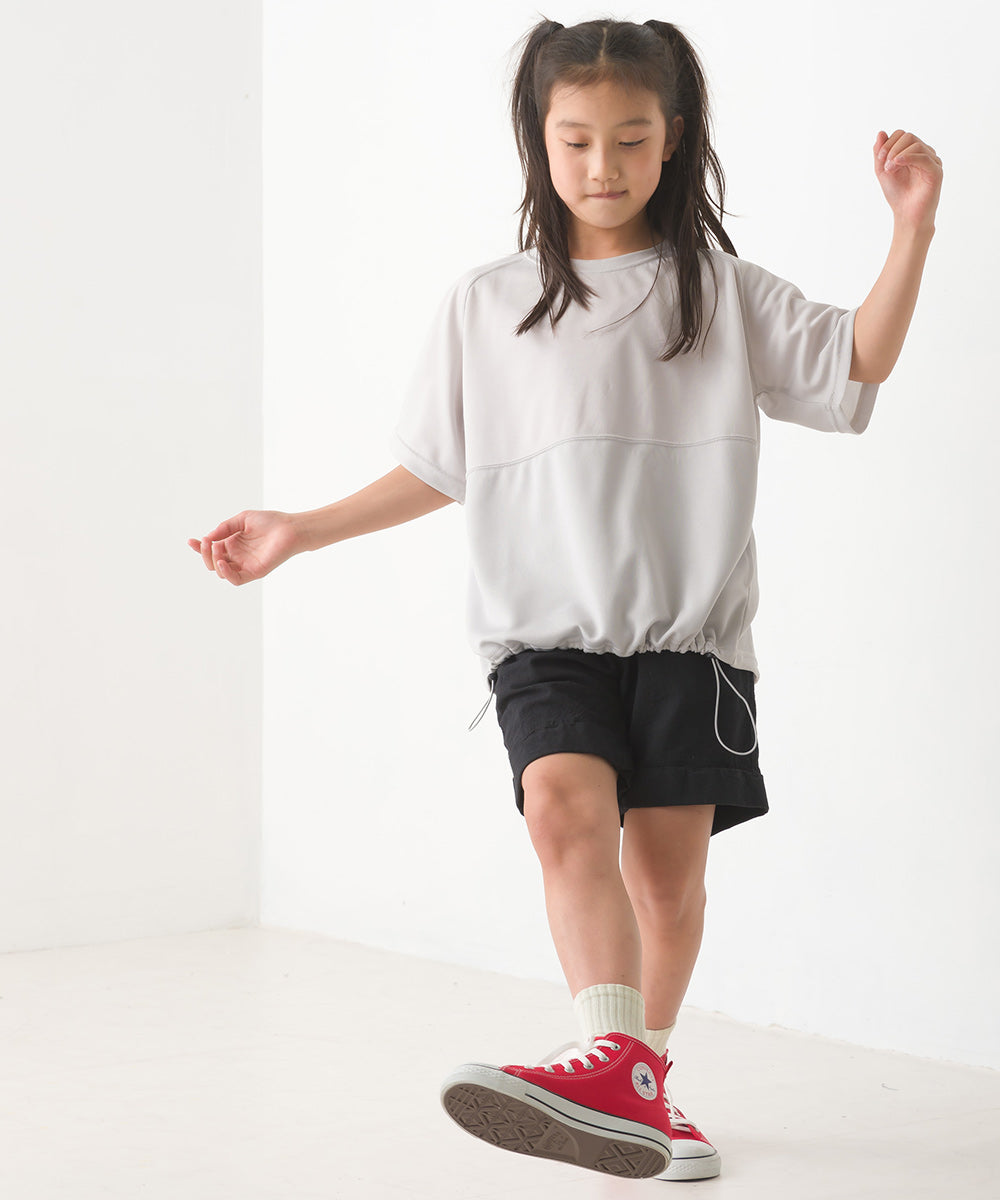 【Vissel×OMNES】キッズ ポケット付きメッシュ半袖Tシャツ ヴィッセル神戸コラボTシャツ【1522-5312】