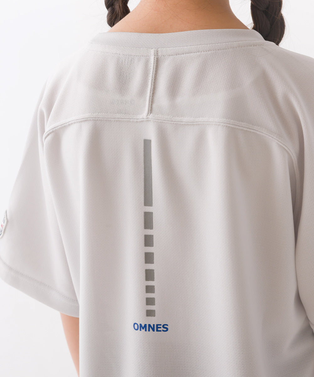 【Vissel×OMNES】キッズ ポケット付きメッシュ半袖Tシャツ ヴィッセル神戸コラボTシャツ【1522-5312】