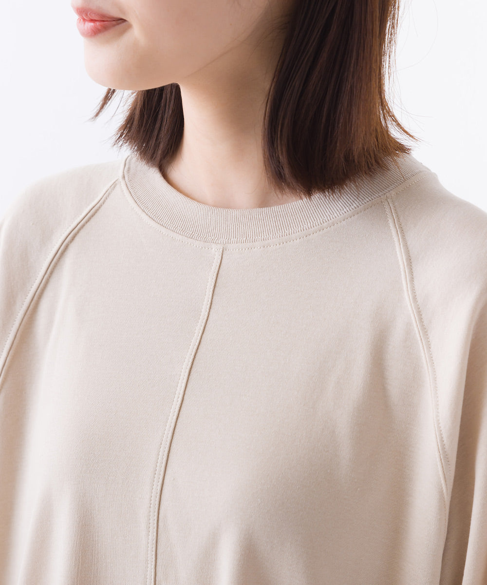 【OMNES】汗じみ防止UV 袖ボリューム半袖プルオーバーTシャツ【1522-5317】