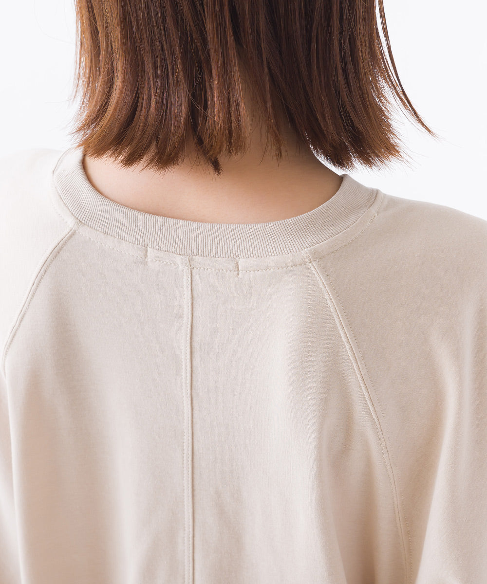 【OMNES】汗じみ防止UV 袖ボリューム半袖プルオーバーTシャツ【1522-5317】
