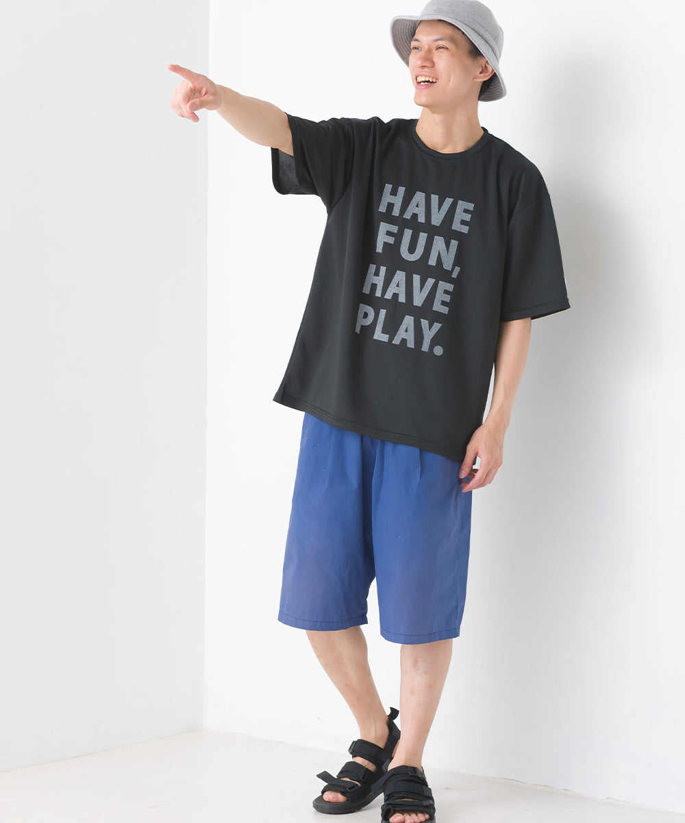 【Vissel×OMNES】ユニセックス プリントメッシュ半袖Tシャツ ヴィッセル神戸コラボTシャツ【1522-5319】