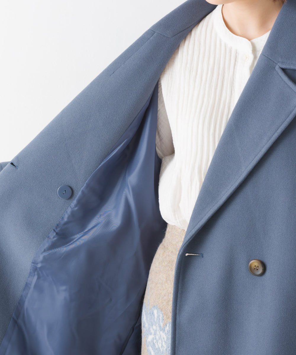 【OMNES】サイドスリットロングテーラードコート【1522-7098】