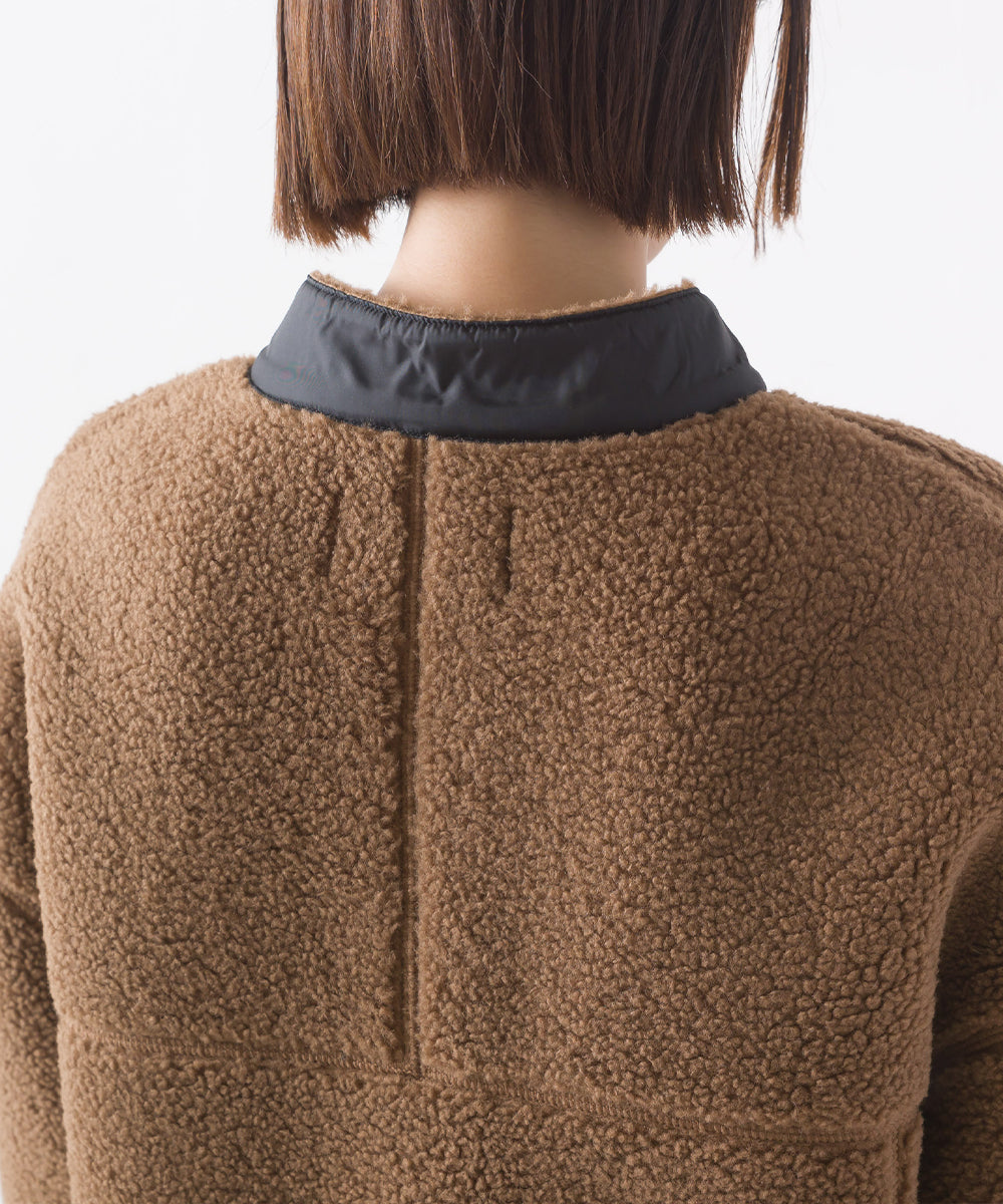 【OMNES】ボンディングボア ロングコート【1522-7148】