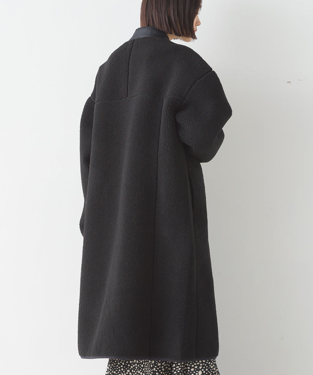 【OMNES】ボンディングボア ロングコート【1522-7148】