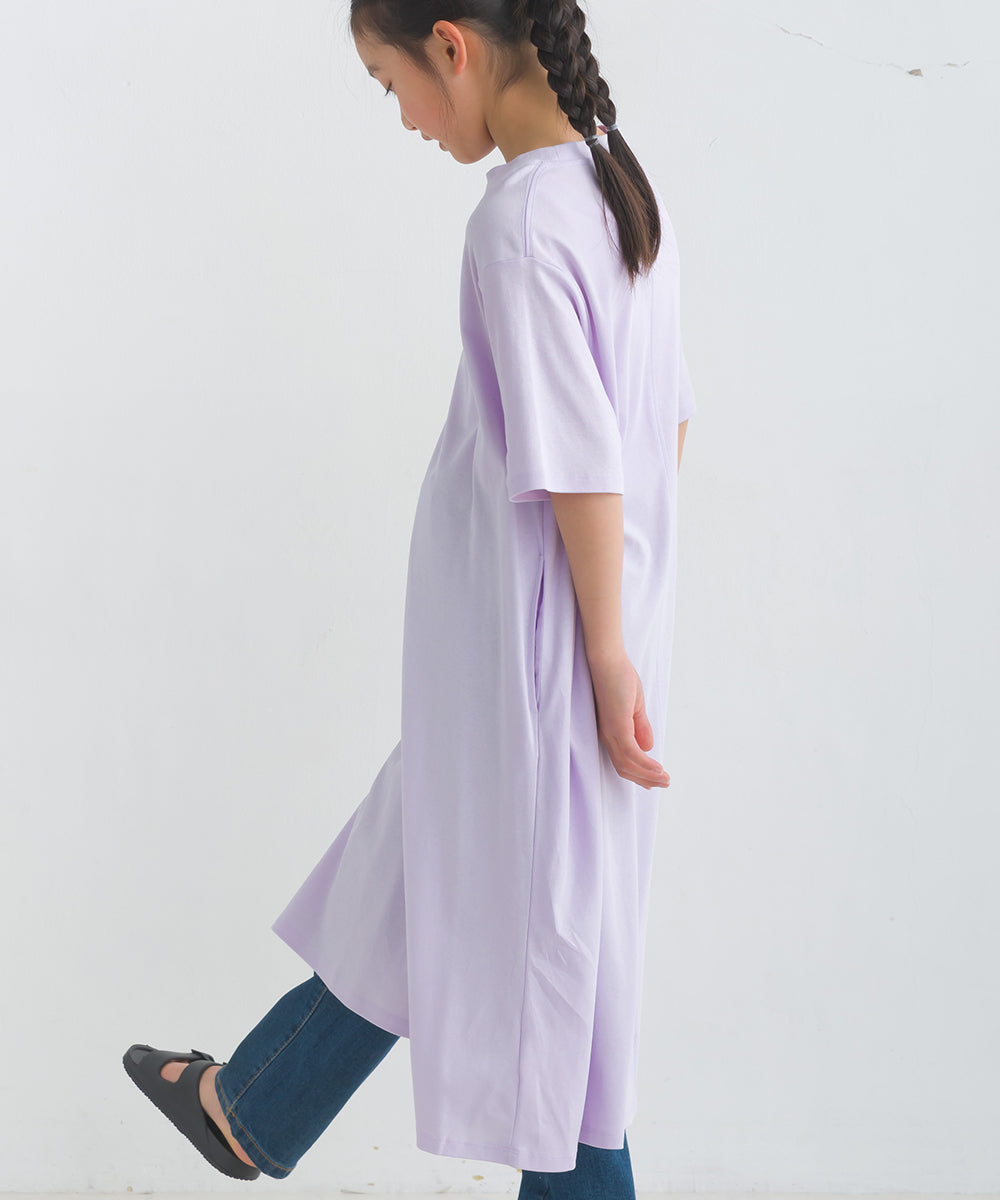 【OMNES】キッズ 汗じみ防止UV プリント半袖ワンピース【1522-9068】
