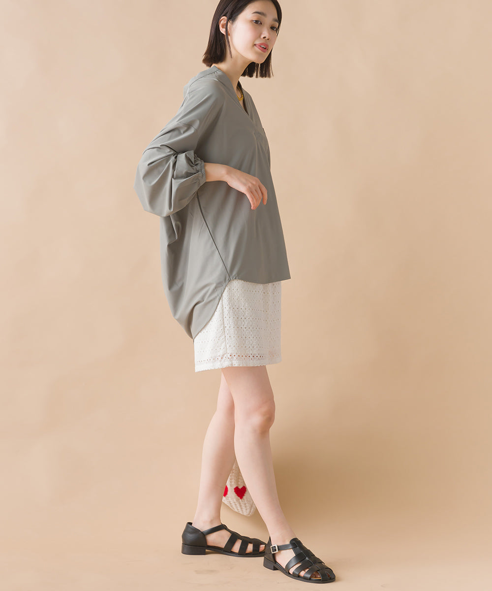 【OMNES】ラッシュガードスキッパービッグシャツ【1523-5387】