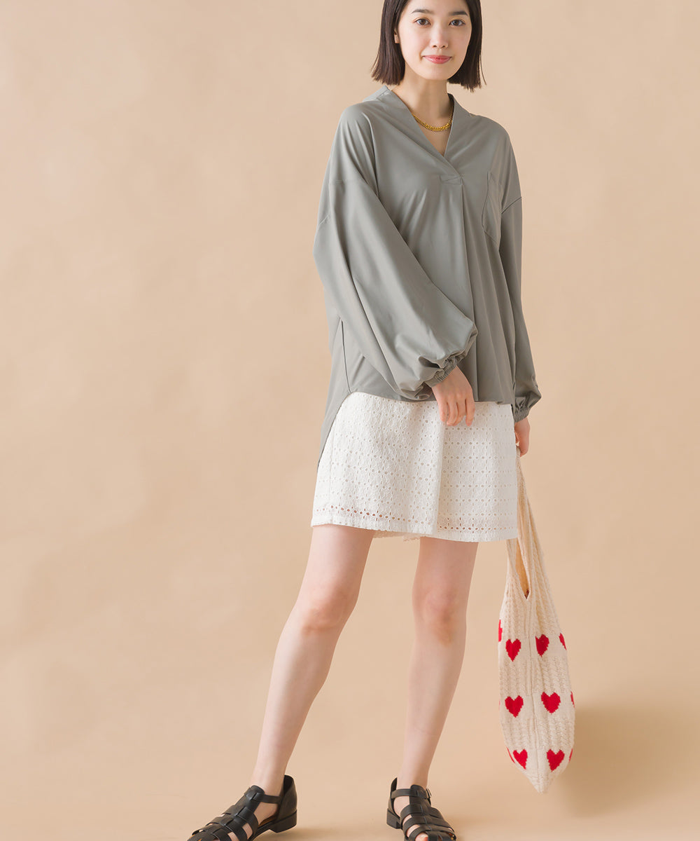 【OMNES】ラッシュガードスキッパービッグシャツ【1523-5387】