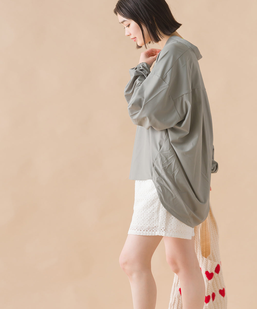 【OMNES】ラッシュガードスキッパービッグシャツ【1523-5387】