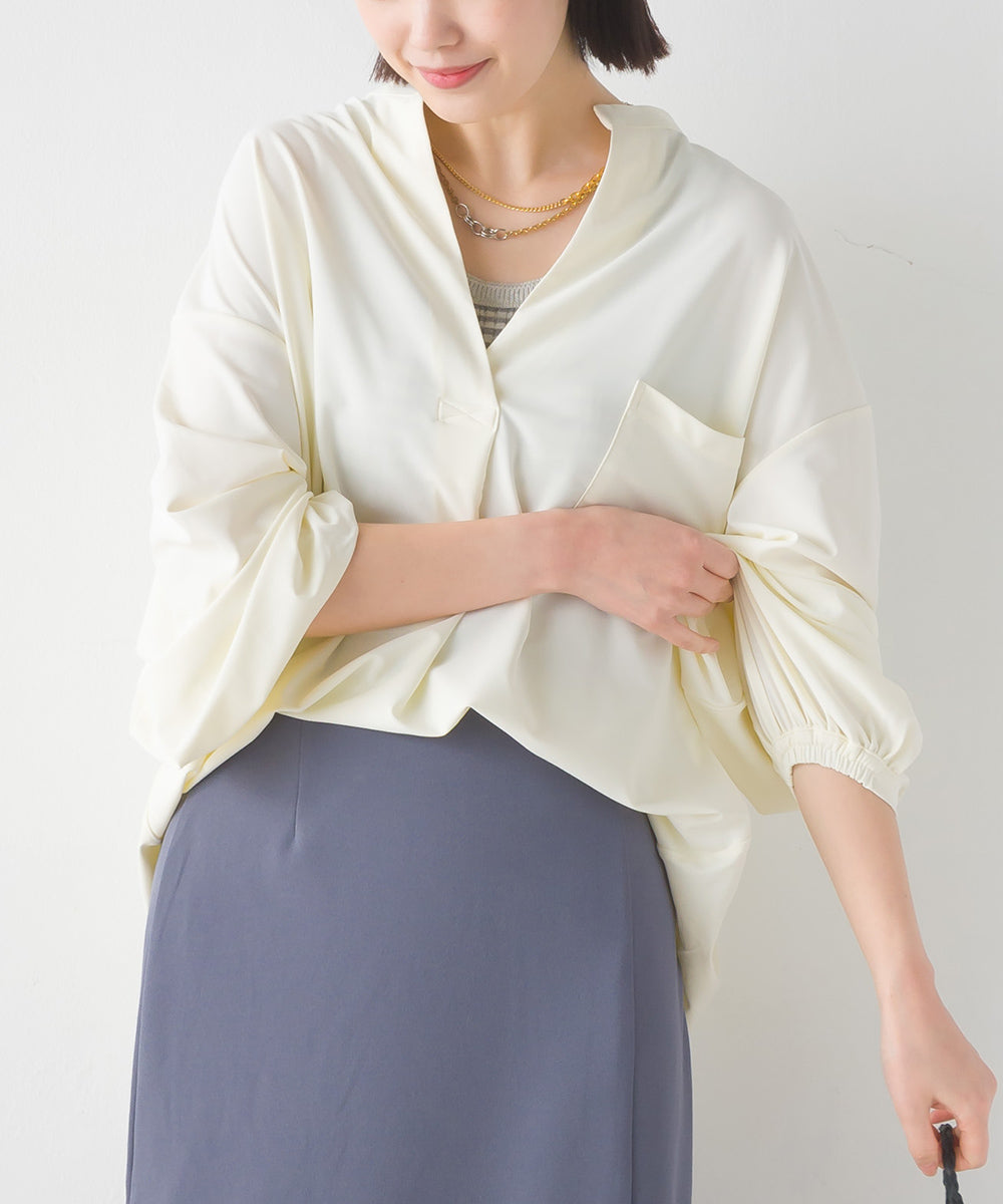 【OMNES】ラッシュガードスキッパービッグシャツ【1523-5387】