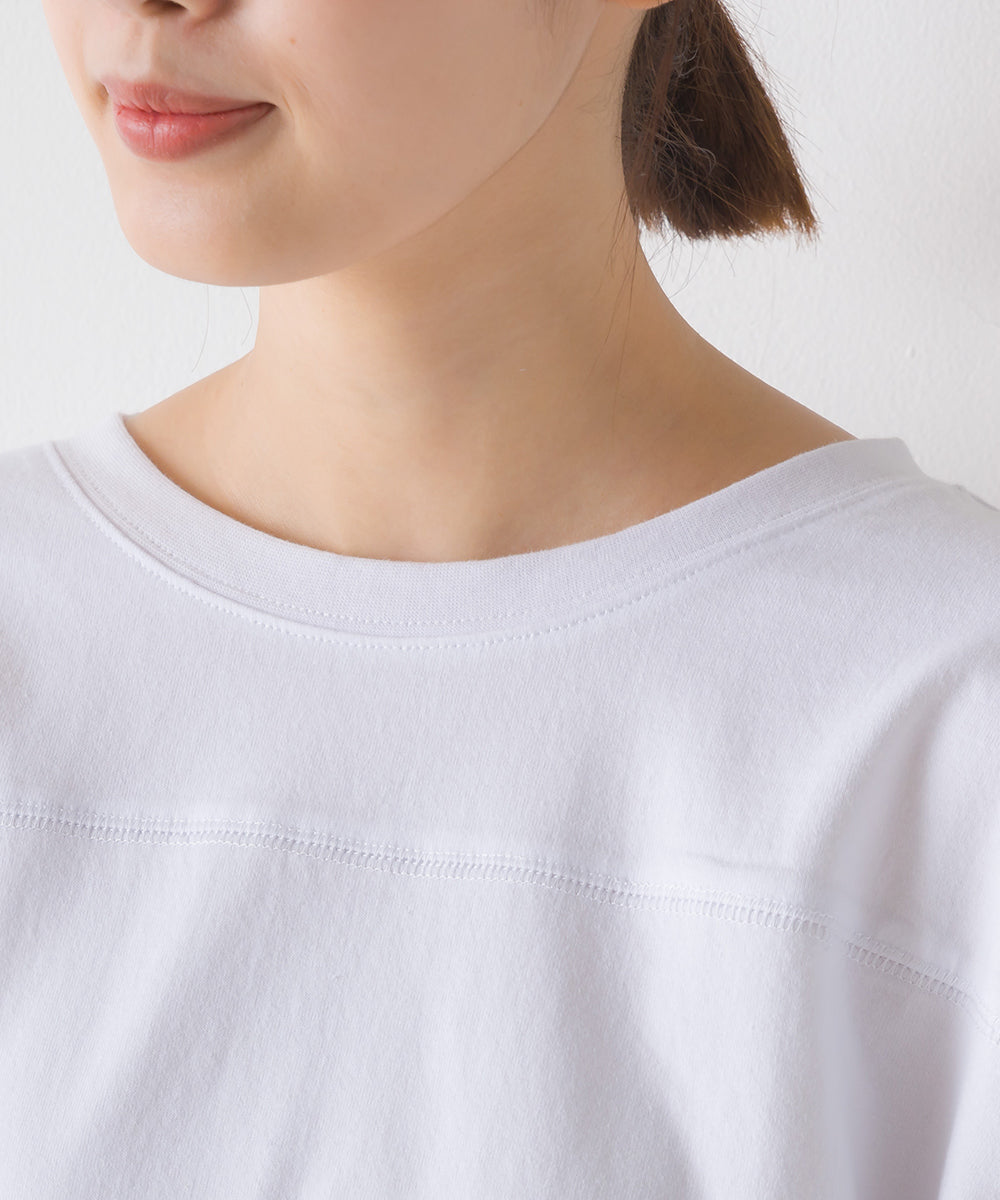 【OMNES】袖ボリュームタック長袖Tシャツ【1523-5412】