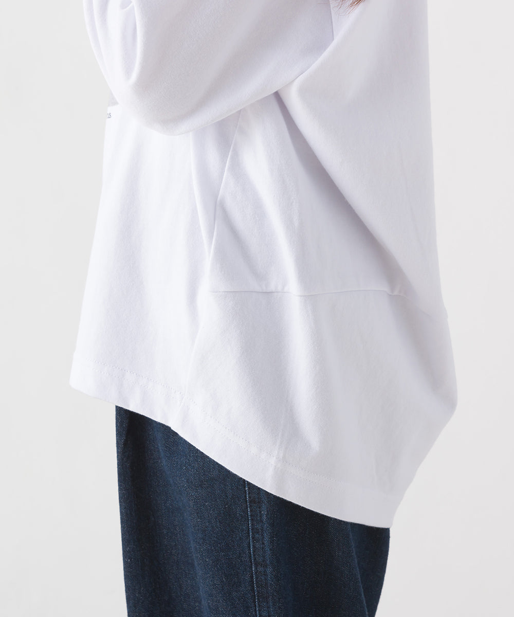 【OMNES】キッズコクーンシルエットプリント長袖Tシャツ【1523-5413】