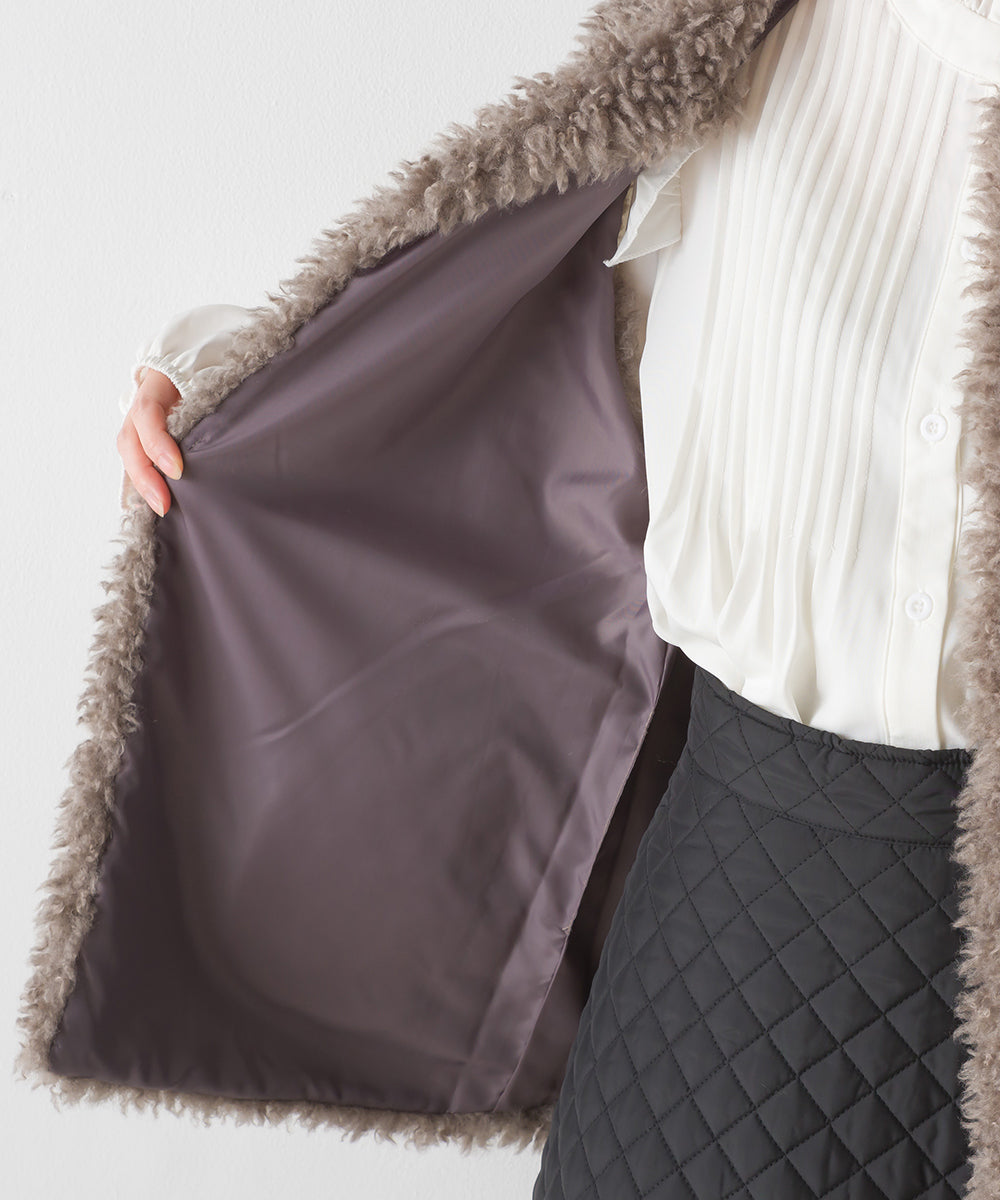 【OMNES】プードルロングファーベスト【1523-7170】