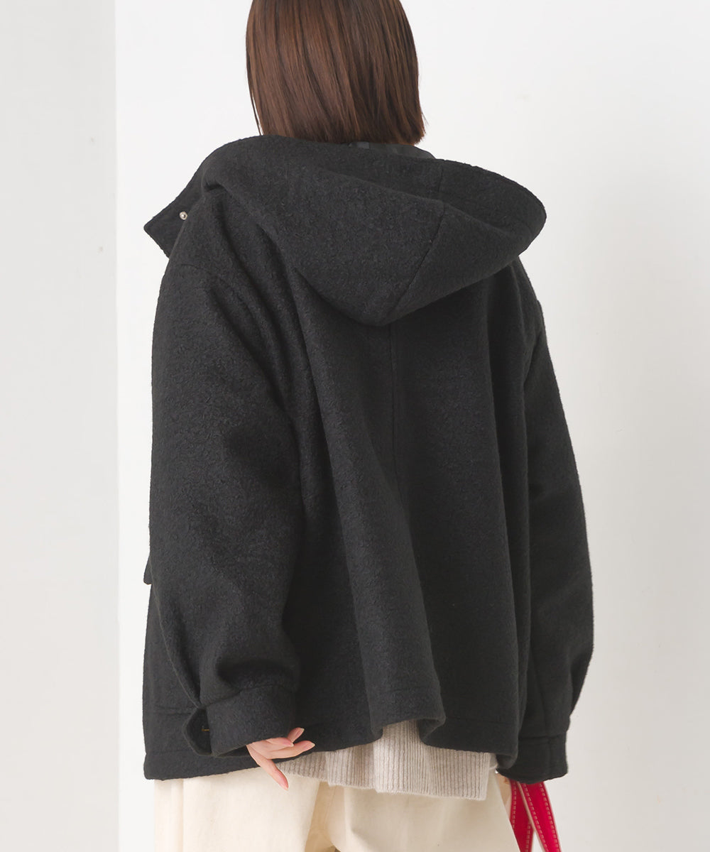 【OMNES】リングフェイクウール ショートダッフルコート【1523-7191】