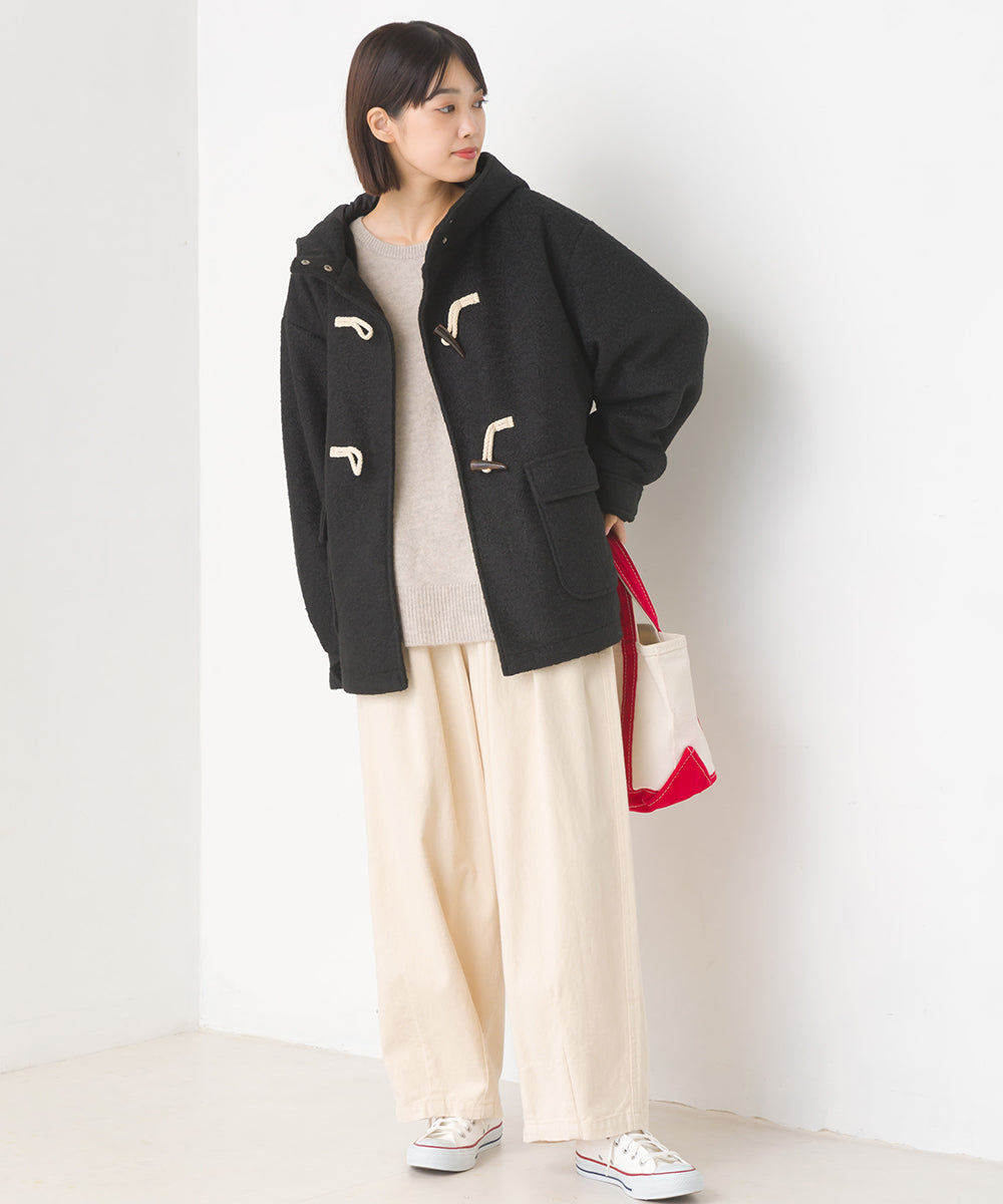 【OMNES】リングフェイクウール ショートダッフルコート【1523-7191】