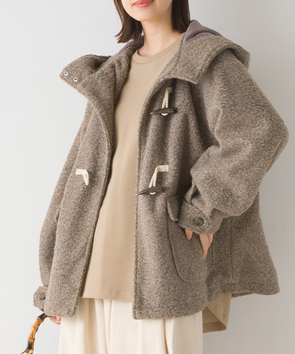 【OMNES】リングフェイクウール ショートダッフルコート【1523-7191】