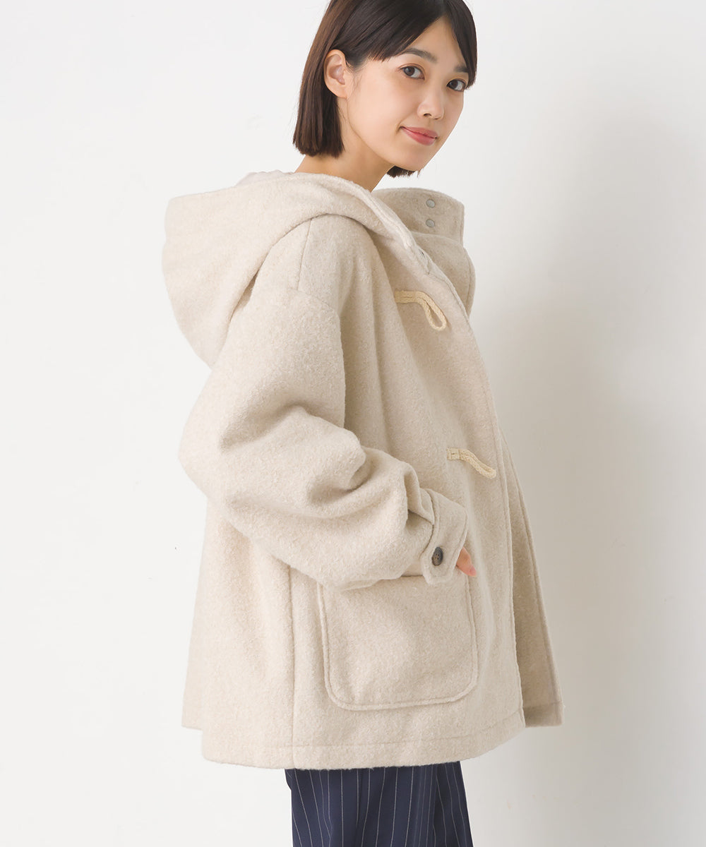 【OMNES】リングフェイクウール ショートダッフルコート【1523-7191】