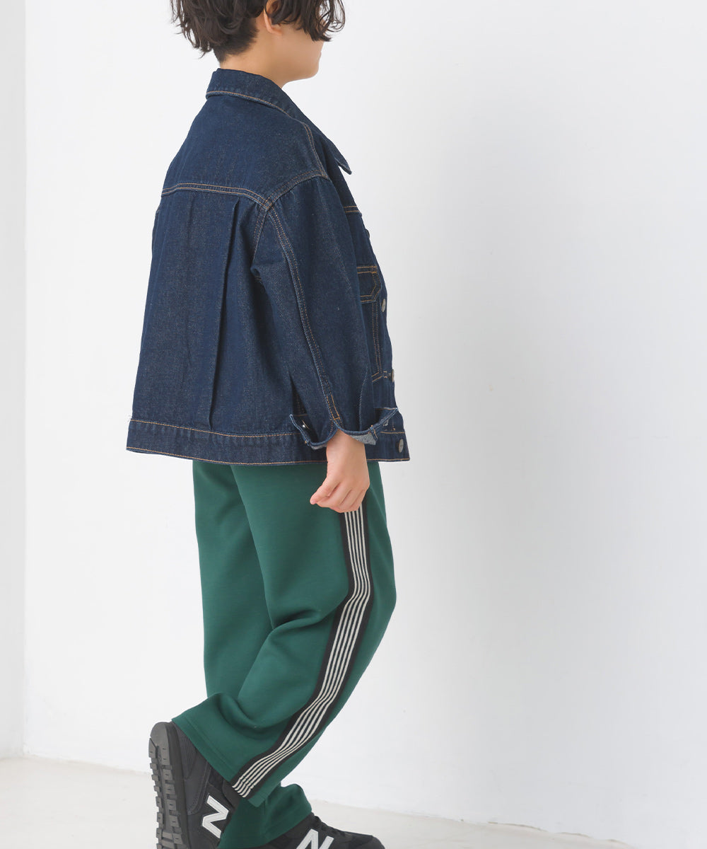 【OMNES】キッズダンボールニットライン入りトラックパンツ【1524-2167】