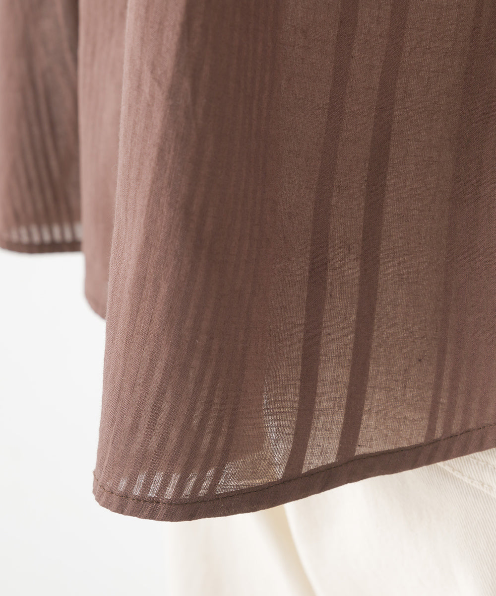 【OMNES】コットンドビー袖タックドルマン半袖【1524-4188】