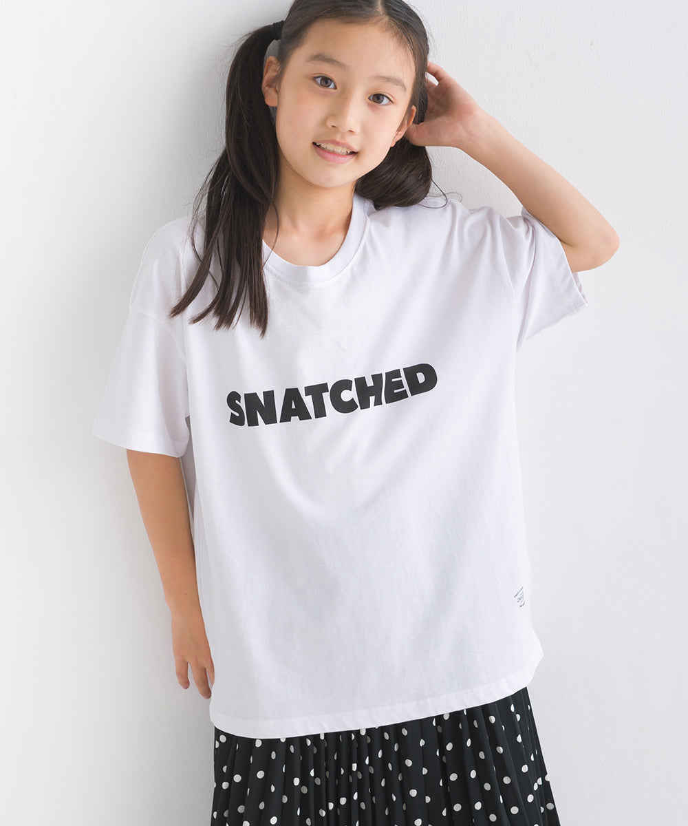 【OMNES】キッズ バイオポリウォッシュプリント半袖Tシャツ【1524-5514】