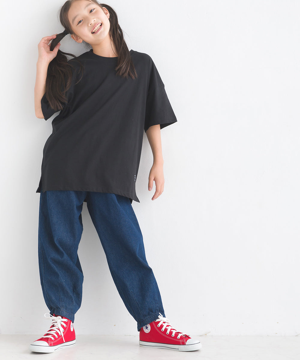 【OMNES】キッズ バイオポリウォッシュプリント半袖Tシャツ【1524-5514】