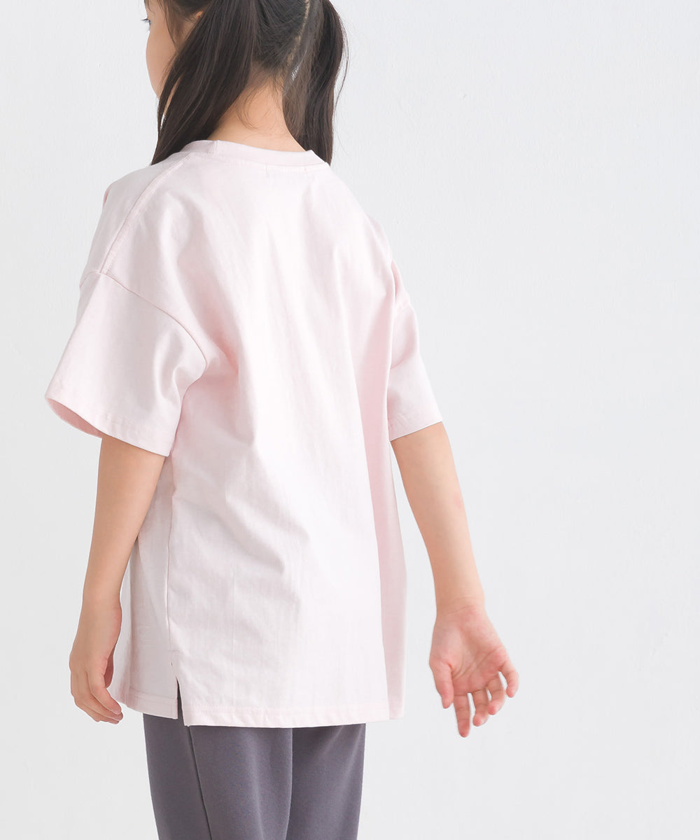【OMNES】キッズ バイオポリウォッシュプリント半袖Tシャツ【1524-5514】