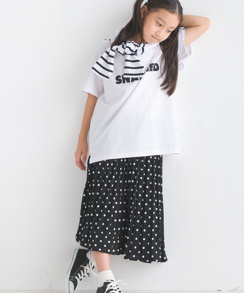 【OMNES】キッズ バイオポリウォッシュプリント半袖Tシャツ【1524-5514】