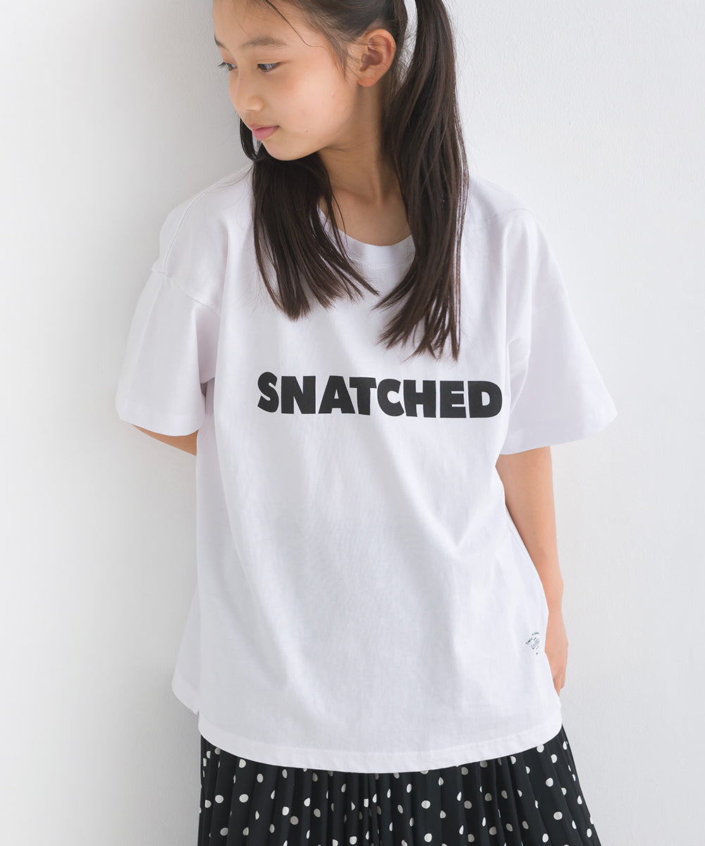 【OMNES】キッズ バイオポリウォッシュプリント半袖Tシャツ【1524-5514】
