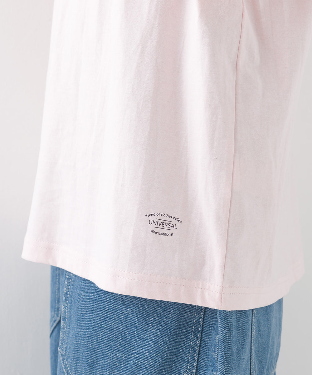 【OMNES】バイオポリウォッシュノースリーブプリントTシャツ【1524-5515】