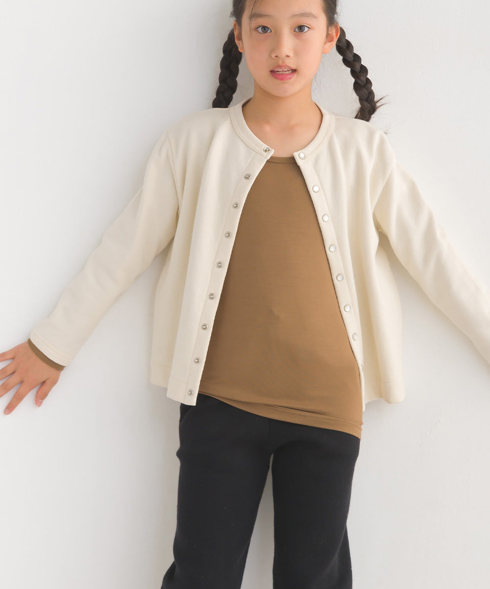 【OMNES】キッズ シルクタッチ長袖Tシャツ【1524-5520】